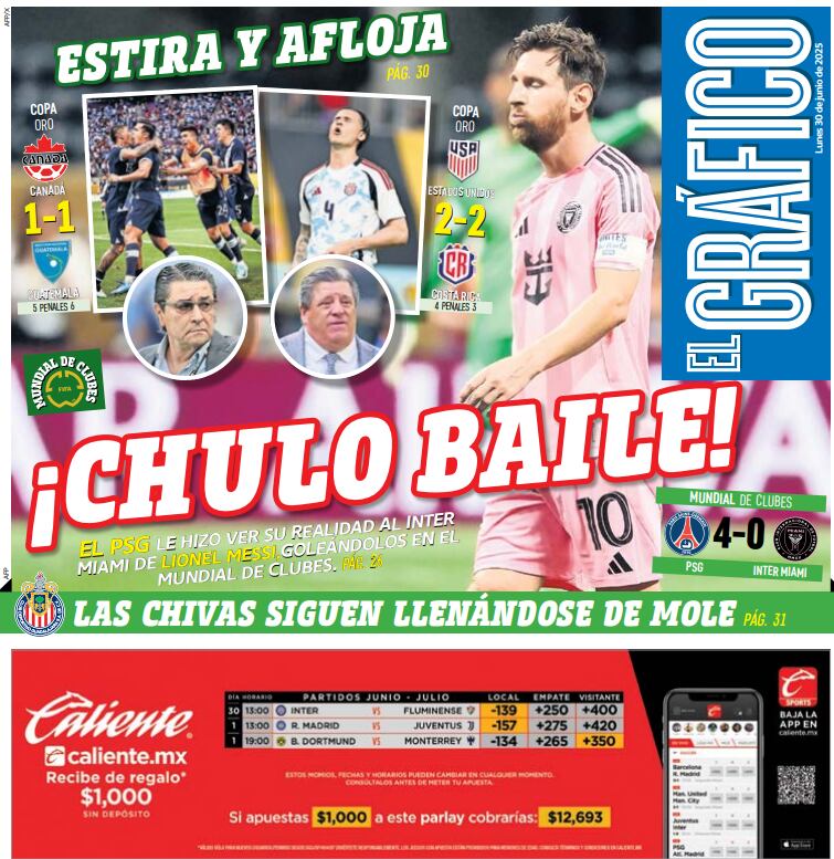 Portada El Gráfico | Lunes 30 de junio 2025