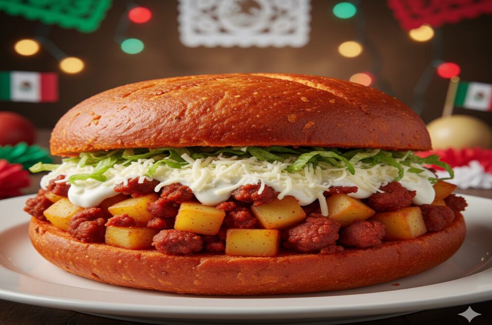 Pambazo (Foto: Creada con IA)