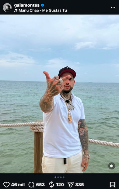 Posteo de Gala en Instagram (Vía: Instagram)