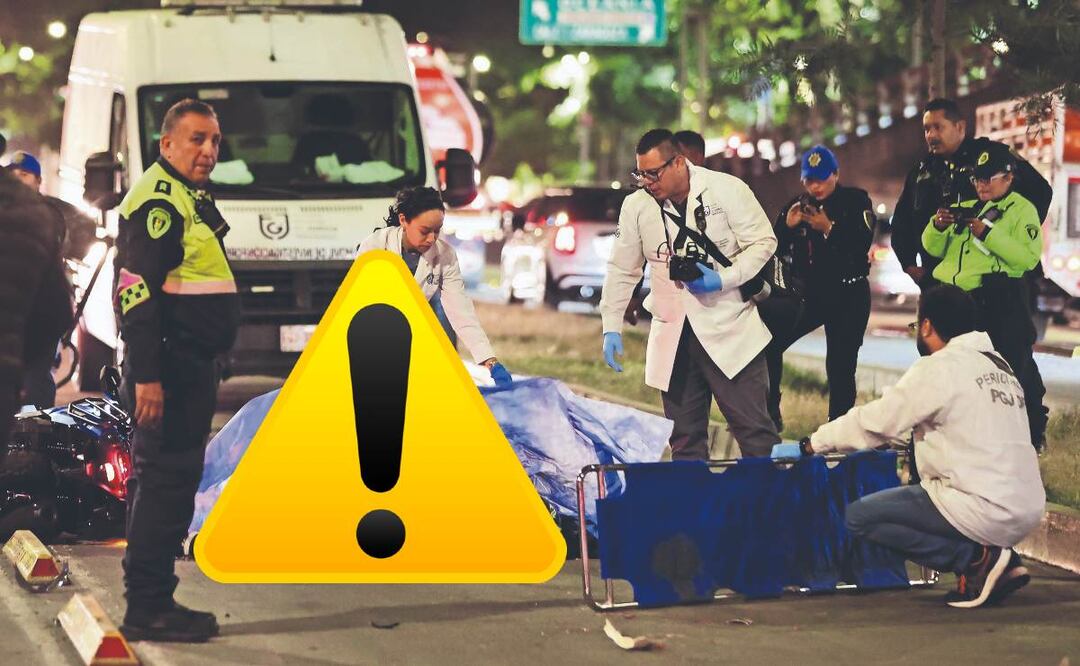 Metrobús pasa encima de motociclista, en la Venustiano Carranza