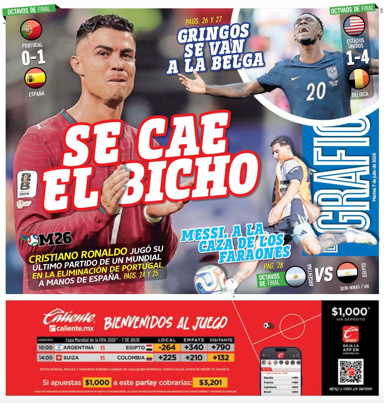 Portada El Gráfico | Martes 7 de Julio de 2026