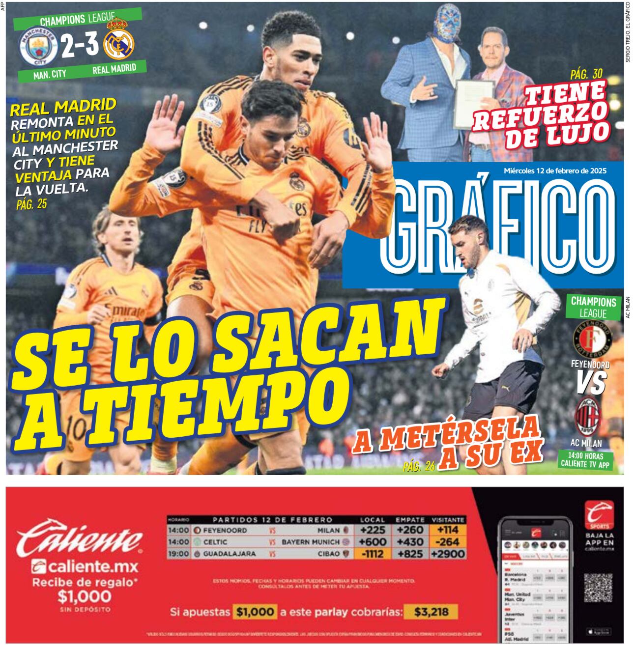 Portada El Gráfico | Martes 12 de febrero 2025