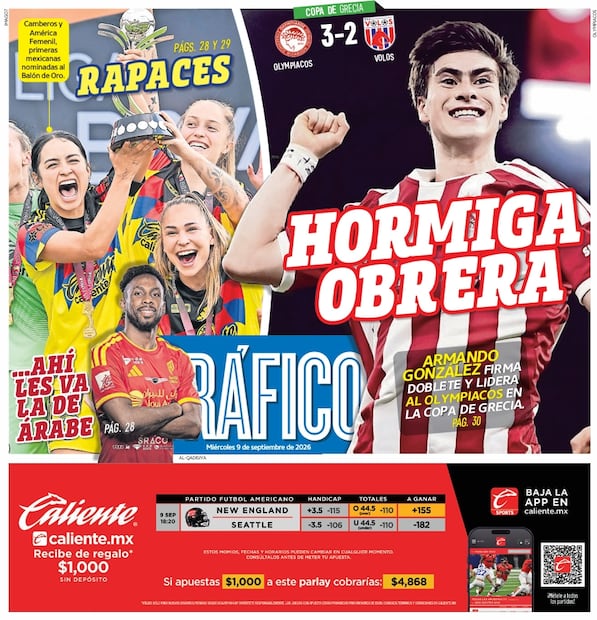 Portada El Gráfico | Miércoles 9 de septiembre de 2026