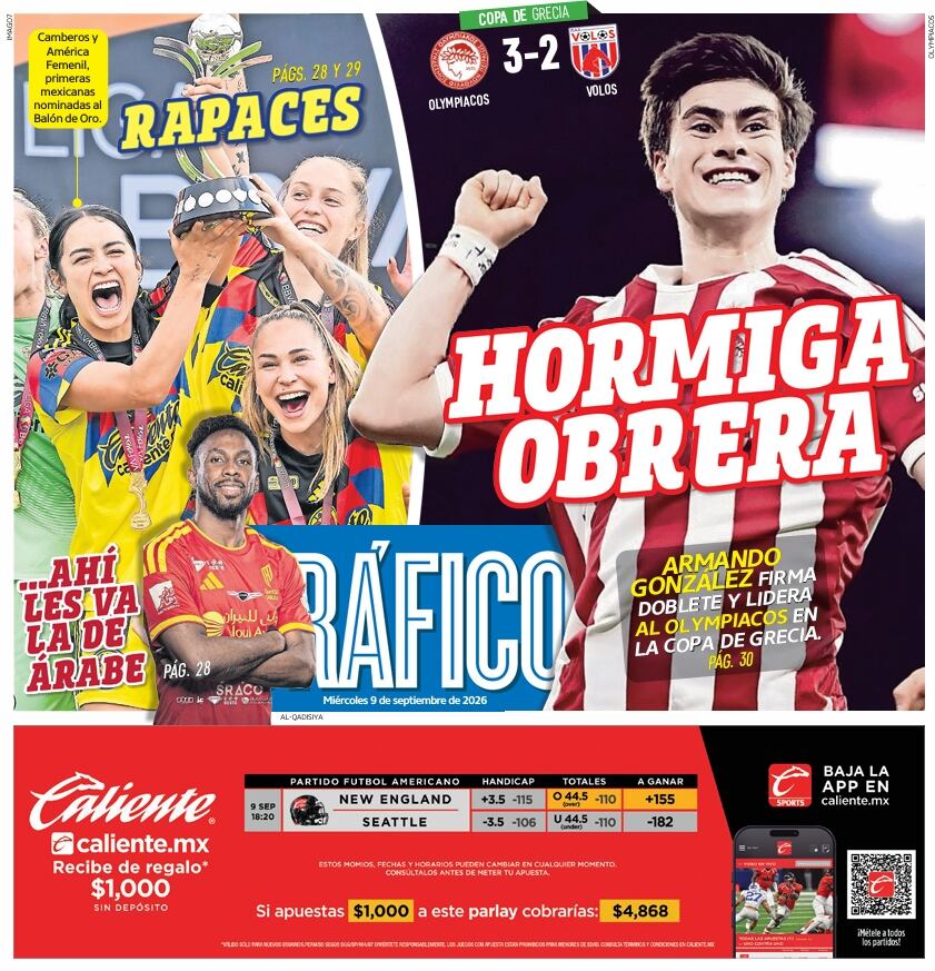 Portada El Gráfico | Miércoles 9 de septiembre de 2026