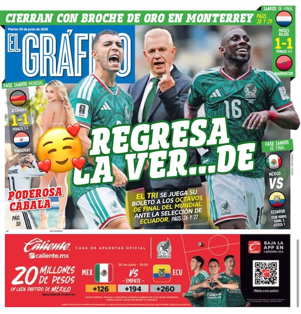 Portada El Gráfico | Martes 30 de Junio de 2026