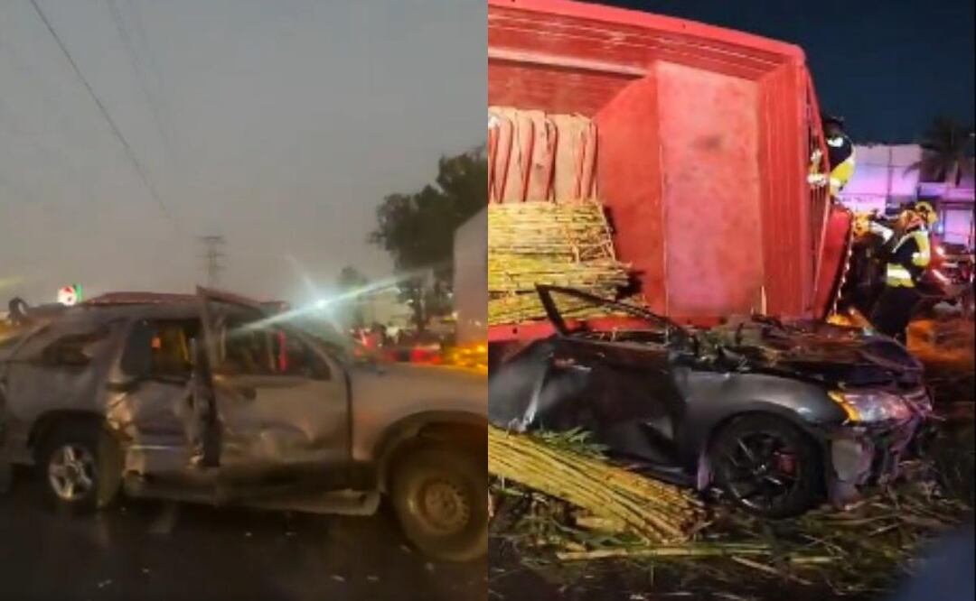 Automovilista muere prensado en la carretera Lechería-Texcoco; siete heridos y caos vial