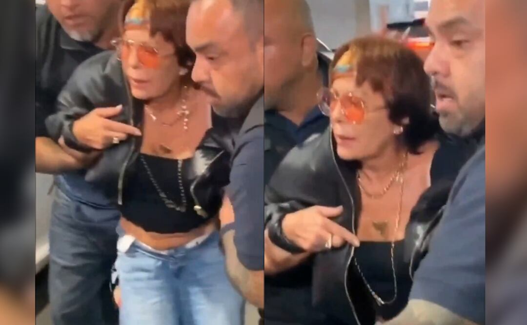 VIDEO: Alejandra Guzmán se cae por llegar borracha al Aeropuerto Internacional de la CDMX