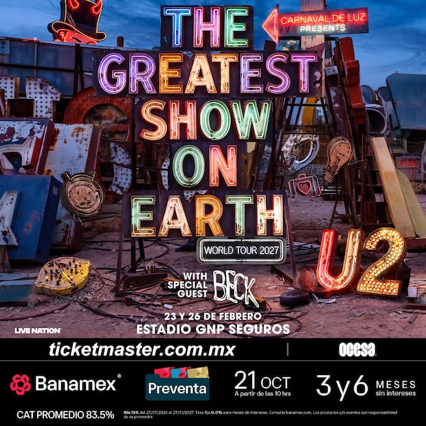Concierto de U2 en CDMX (Foto: Redes sociales)