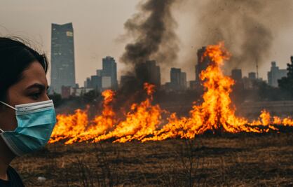 Huele a quemado, pero es por un incendio en los límites de CDMX y Edomex ¡Toma precauciones!