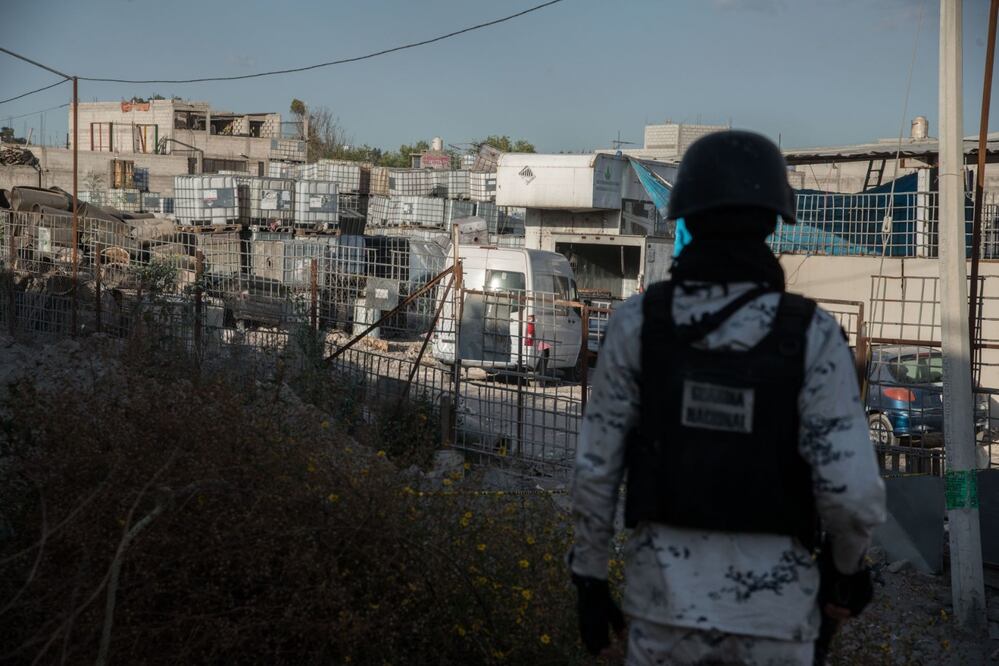 La zona se ha resguardado con elementos de la Guardia Nacional.