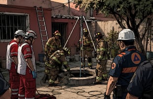 Abuelito cae a cisterna y muere ahogado en una casa de la colonia Romero Rubio
