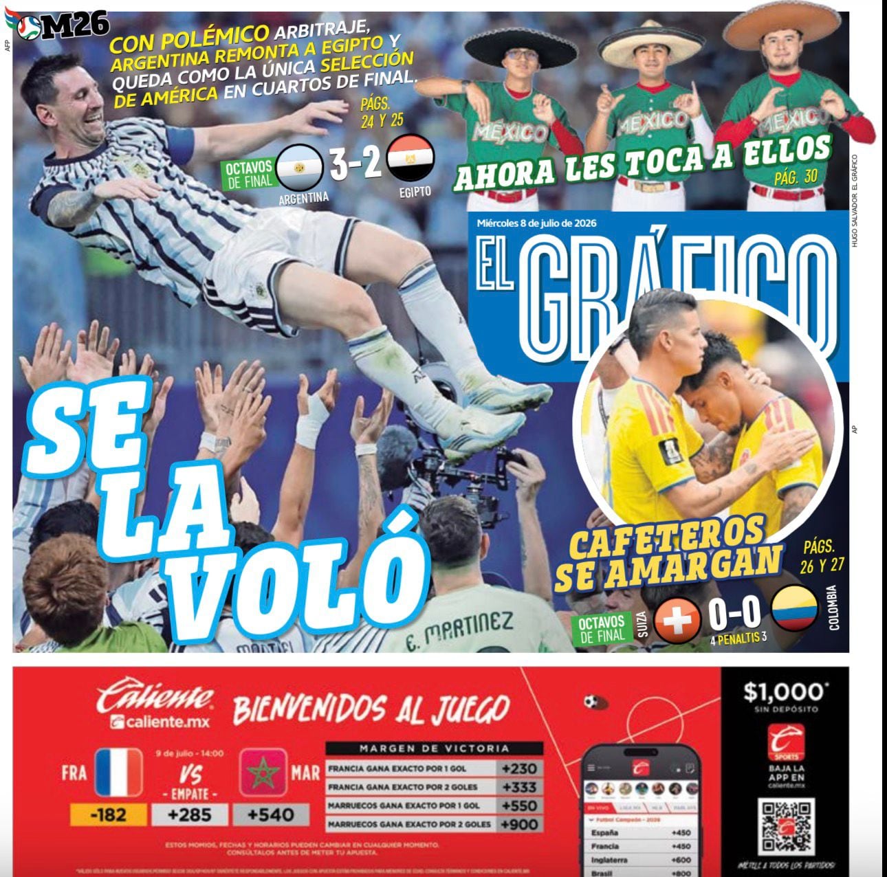 Portada El Gráfico | Miércoles 8 de Julio de 2026