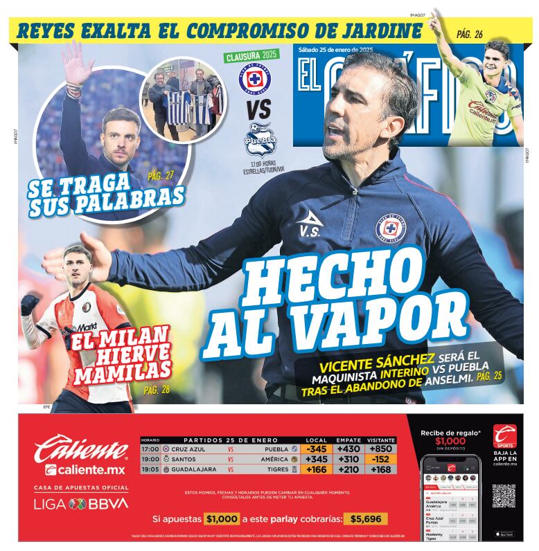 Portada sábado 25 de enero 2025