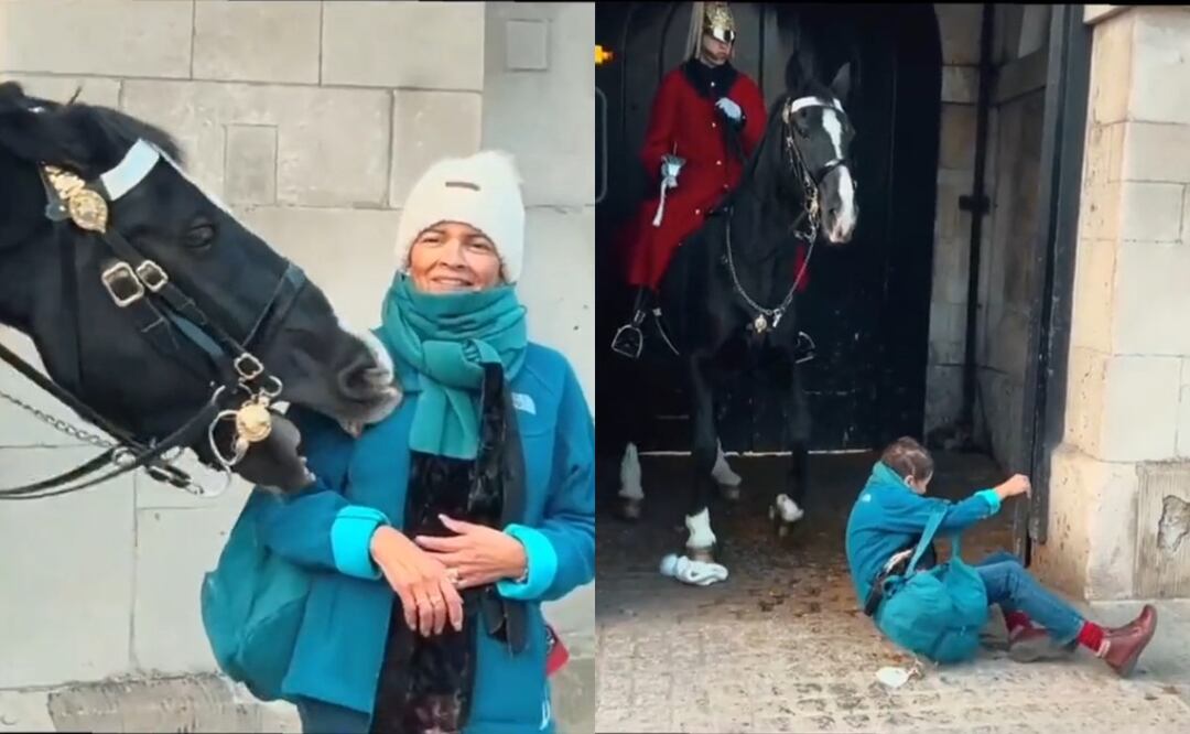 VIDEO: Caballos del Palacio de Buckingham se ponen violentos con turistas