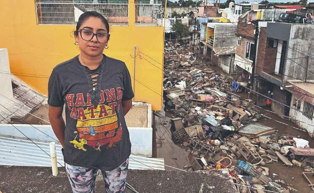 Inundaciones en Poza Rica. Foto: (Alelhí Salgado. El Gráfico)