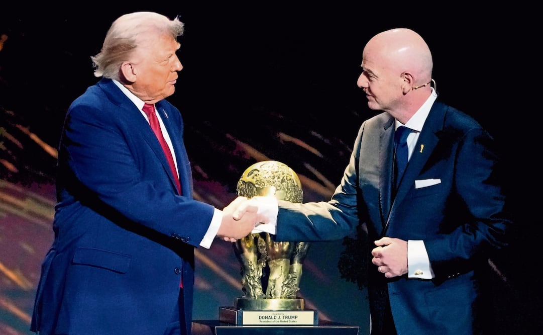 Gianni Infantino y Donald Trump. Foto: AP