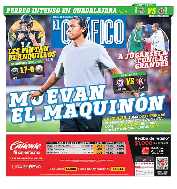Portada El Gráfico | Sábado 22 de Agosto de 2026