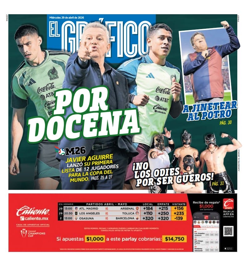 Portada El Gráfico | Miércoles 29 de abril de 2026