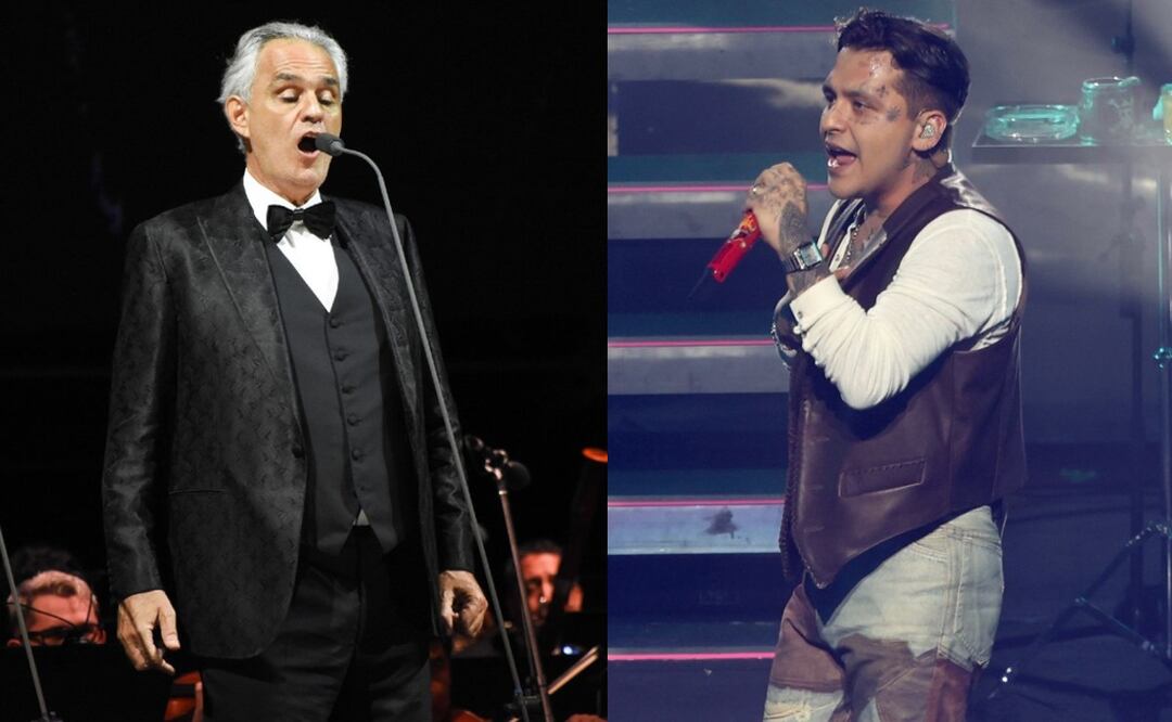Christian Nodal y Andrea Bocelli arman un tango en Italia y el público lo reconoce