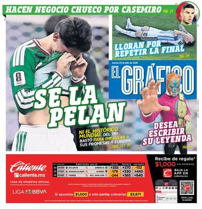 Portada El Gráfico  Jueves 23 de Julio de 2026