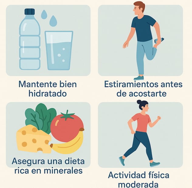 Calambres nocturnos, así puedes evitarlos (Foto: Creada con IA)