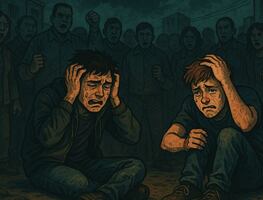 Adelantan viacrucis en Iztapalapa y a ladrones los ponen como a santo Cristo