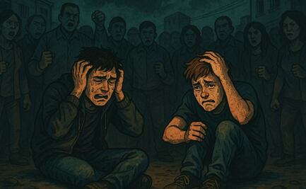 Adelantan viacrucis en Iztapalapa y a ladrones los ponen como a santo Cristo 