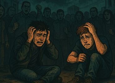 Adelantan viacrucis en Iztapalapa y a ladrones los ponen como a santo Cristo