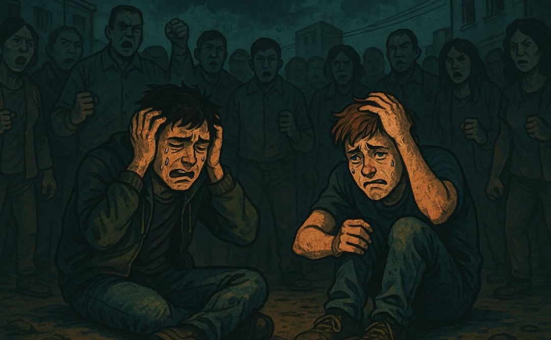 Golpean a rateros en Iztapalapa. Foto: (IA)