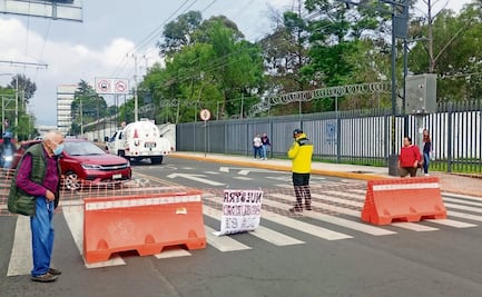 Habitantes bloquearon avenida del Imán, rechazan construcción de la Línea 4 del Cablebús