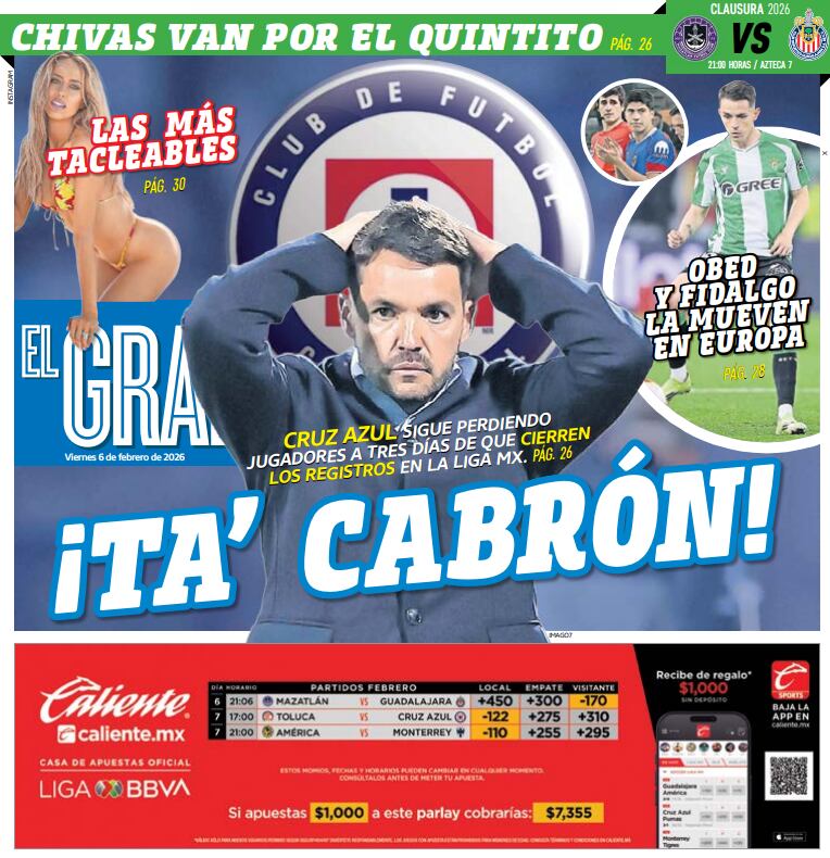 Portada El Gráfico | Viernes 6 de febrero de 2026