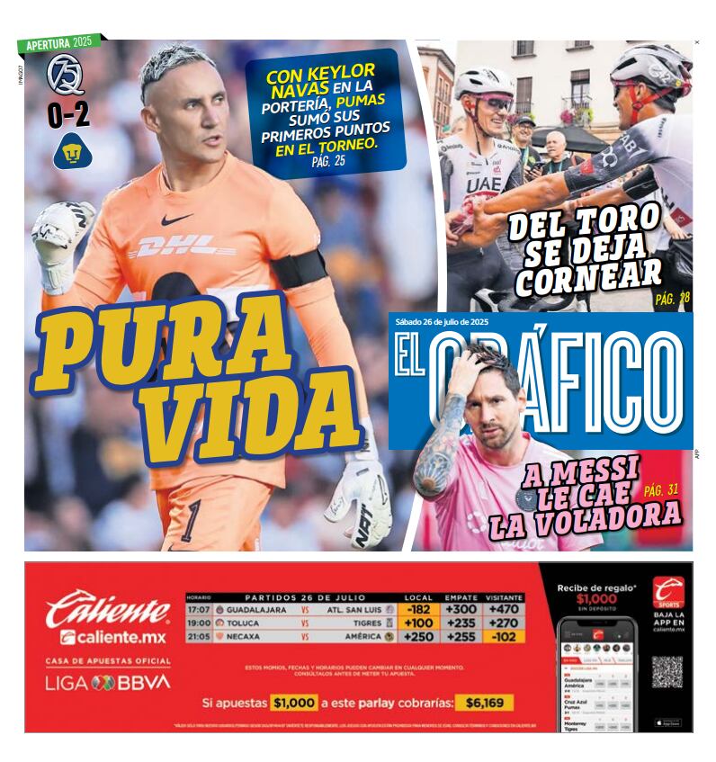 Portada El Gráfico | Sábado 26 de julio 2025