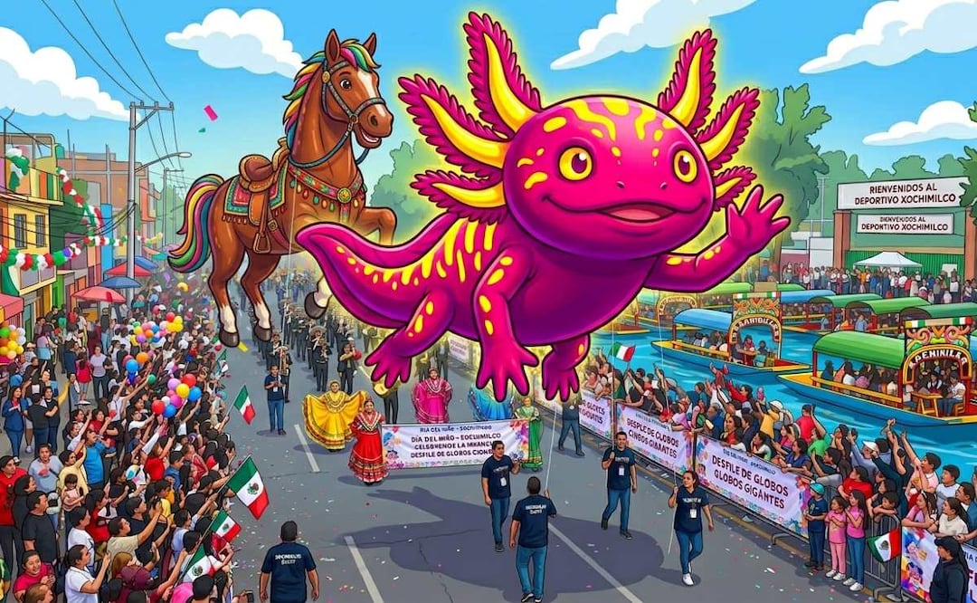 Imagen iluistrativa : IA (Desfile de Globos Gigantes GRATIS por el Día del Niño ¿Cuándo y dónde será? )