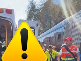 Unidad de Trolebús le quiebra pierna a peatón en la alcaldía Cuauhtémoc