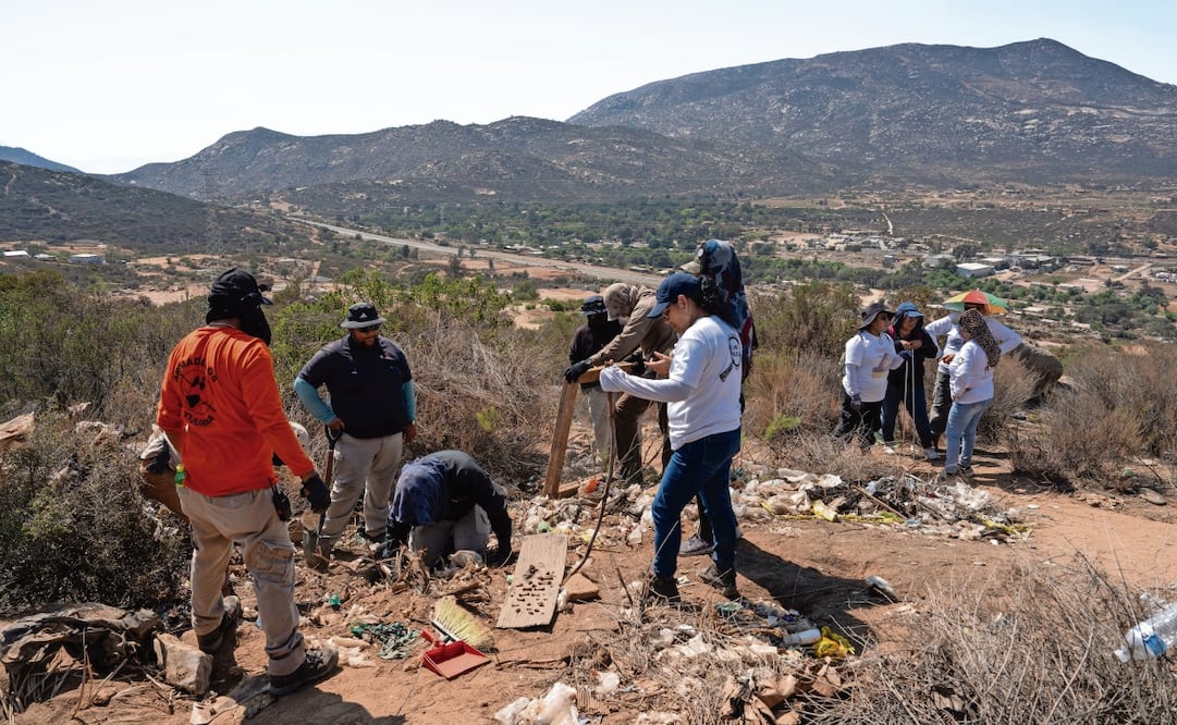 La desaparición de tres menores de edad en Tecate y el hallazgo de sus cuerpos cerca de la carretera de acceso al municipio. Foto: Aimee Mello / EL GRÁFICO