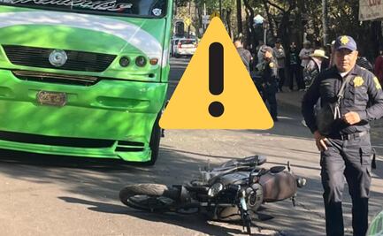 Biker pierde la vida al intentar rebasar, en calles de la Magdalena Contreras