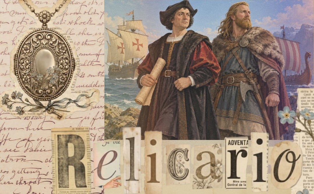 Cristóbal Colón y Leif Erikson. Foto: IA