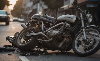 ¡Se desvivió! Adulto muere al impactar su motocicleta con un coche, no portaba equipo de seguridad