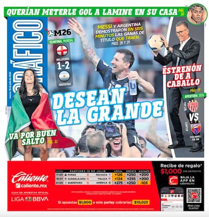 Portada El Gráfico | Jueves 16 de Julio de 2026