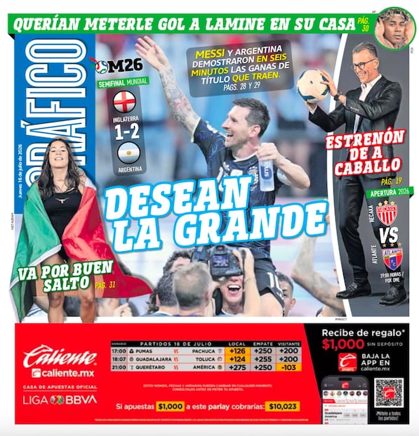 Portada El Gráfico | Jueves 16 de Julio de 2026