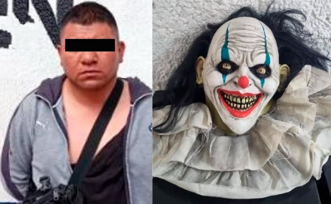 Hombre queda como payaso por robar máscara, en la Merced