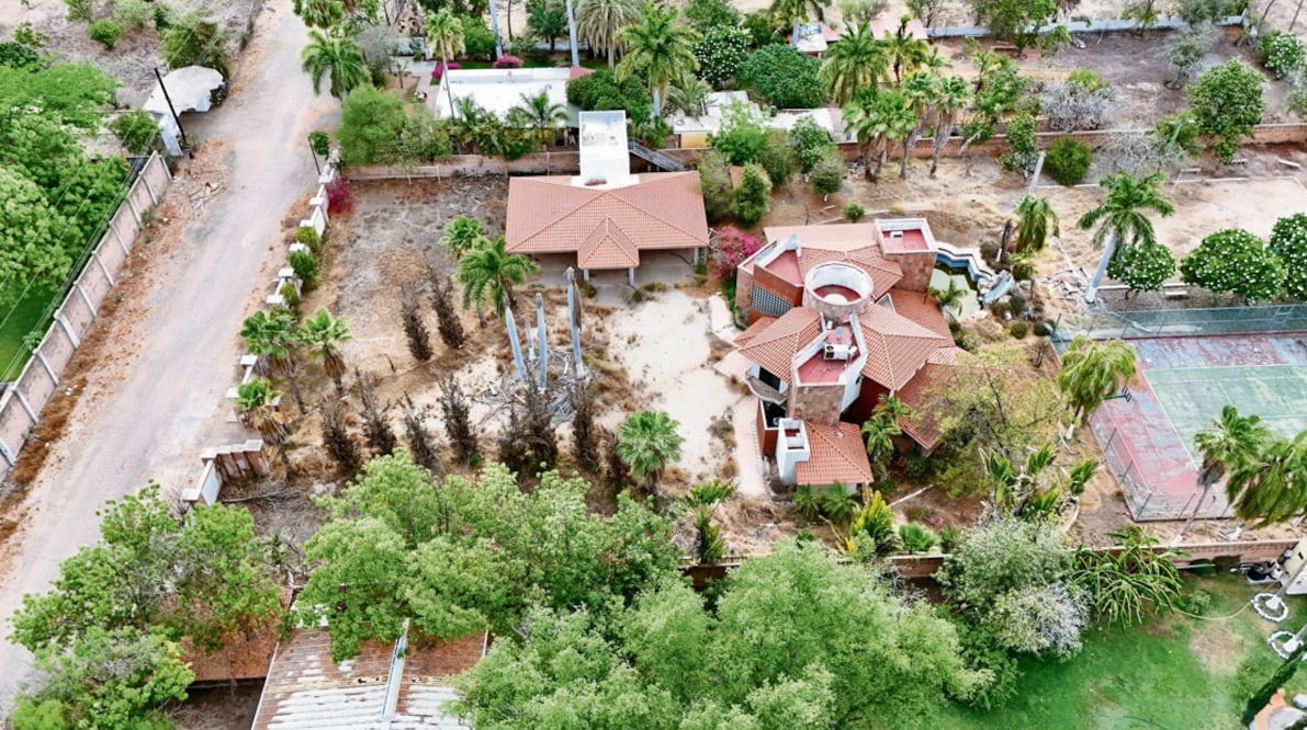 La finca que hundió a Rocha Moya y desató la guerra entre "Los Chapitos" y "La Mayiza" (Foto: Valente Rosas)