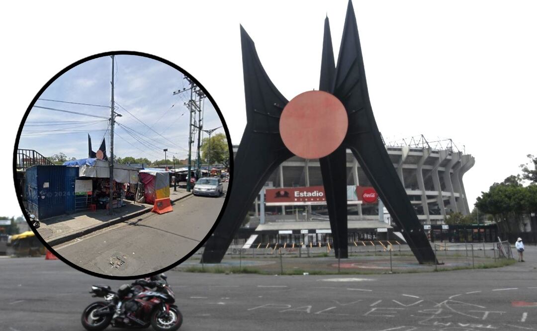Foto: Cuartoscuro / Google Maps (Mundial 2026: ¿Qué pasará con los vendedores ambulantes en inmediaciones del Estadio Azteca?)