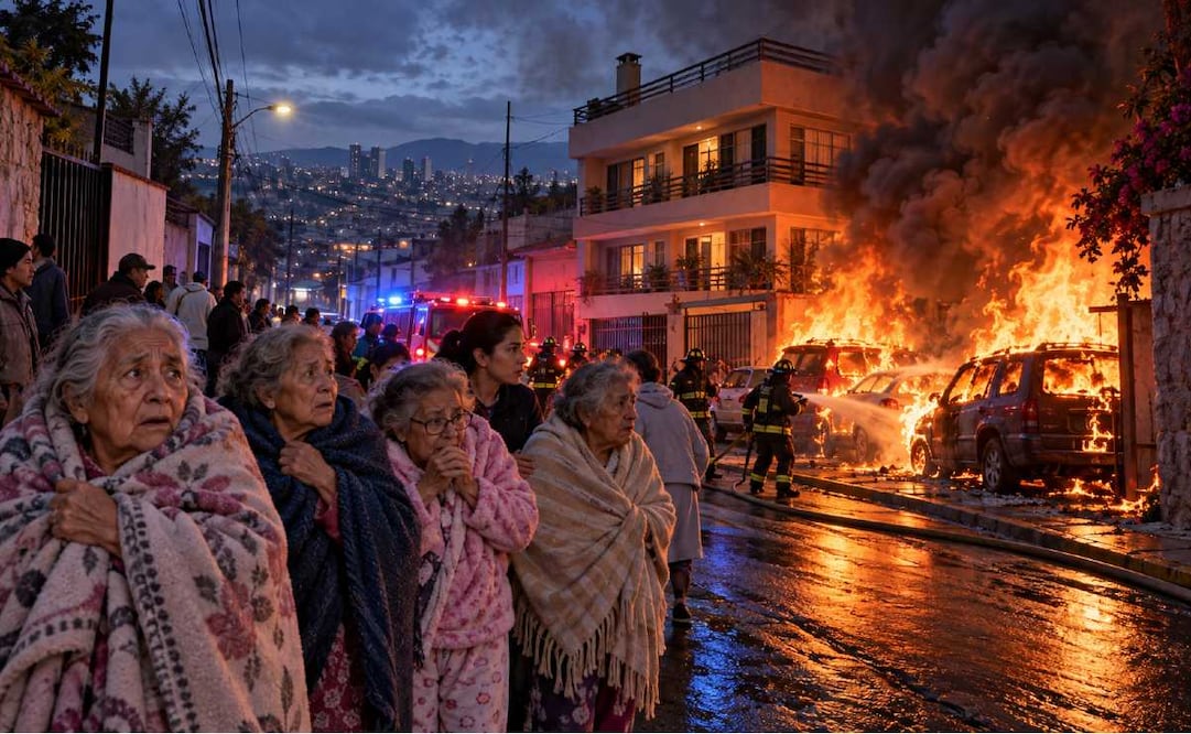 Veinte adultas mayores tuvieron que salir de su refugio en Magdalena Contreras tras escuchar explosiones. Foto: (IA)