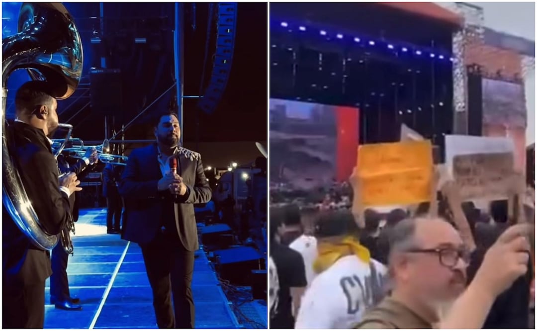 Foto: Instagram Manifestación en concierto de Banda MS en Monterrey