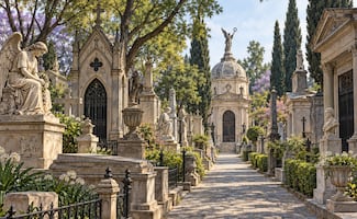 ¡Es tan inmenso! Este es el cementerio más grande de todo México, hay famosos enterrados en él