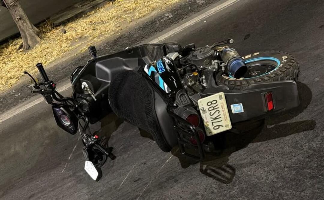 Foto: Especiales (Motociclista choca con poste y muere en Azcapotzalco)