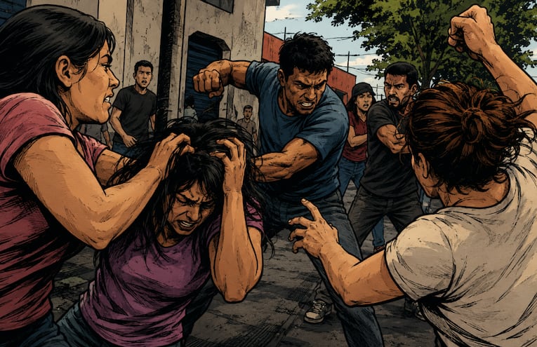 Pánico en Iztapalapa por pelea a cuchillazos entre miembros de una misma familia