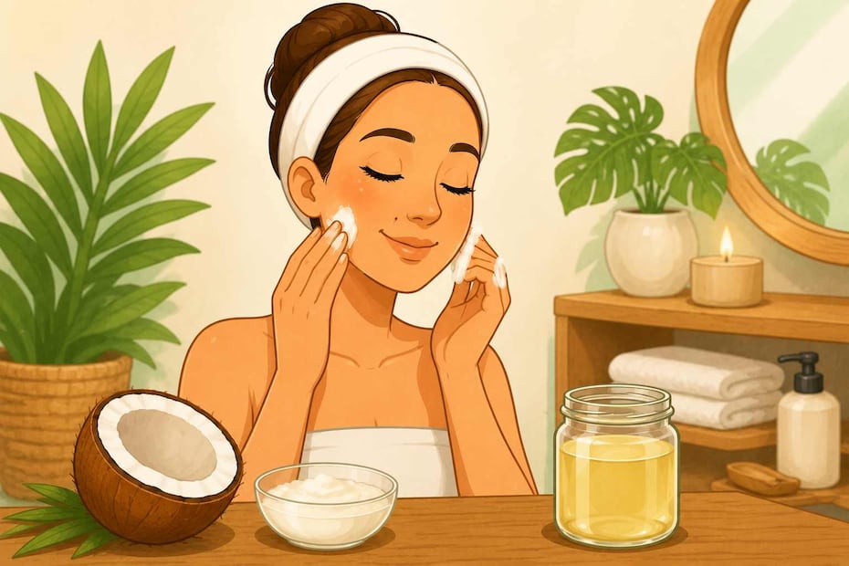 ¿Cómo hacer aceite de coco en casa? La receta fácil, sus beneficios, riesgos y todo lo que debes saber. Foto: (IA)