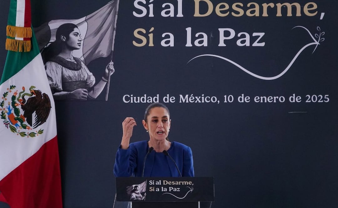 Claudia Sheinbaum da inicio al programa “Sí al desarme, Sí a la paz” ¿en qué consiste?